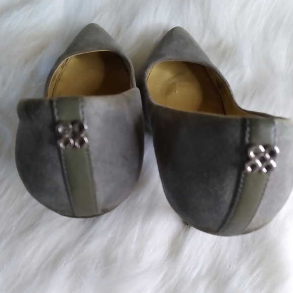 coach grey suede heels size 5.5 - Picture 7 of 10